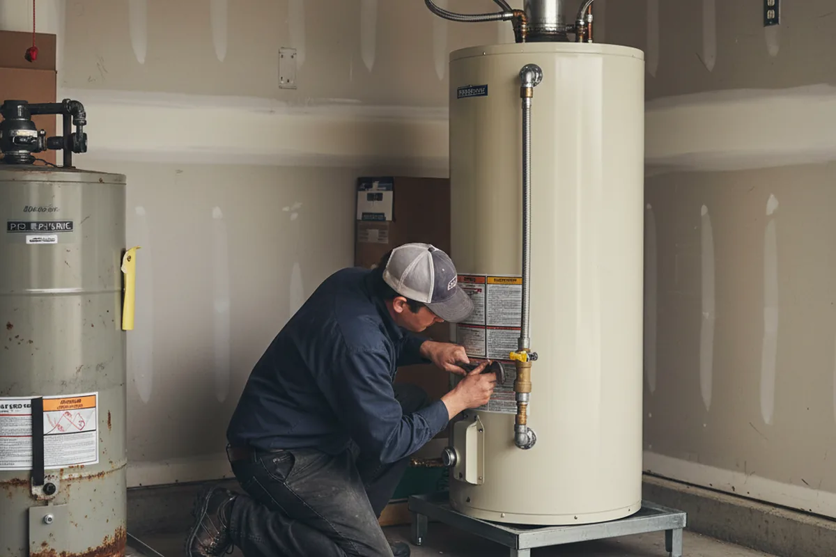 Water heater and shutoff valve replacement in Zeeland